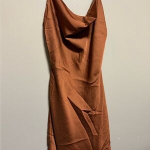 Hollister Strapless Brown Dress